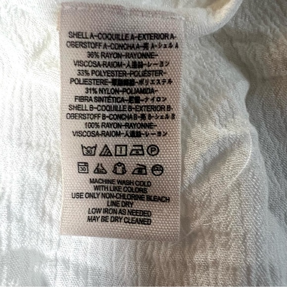 FREE PEOPLE Tell Tale Heart White Lace Tunic Dress Skater Swing Size Medium Boho - Picture 12 of 14